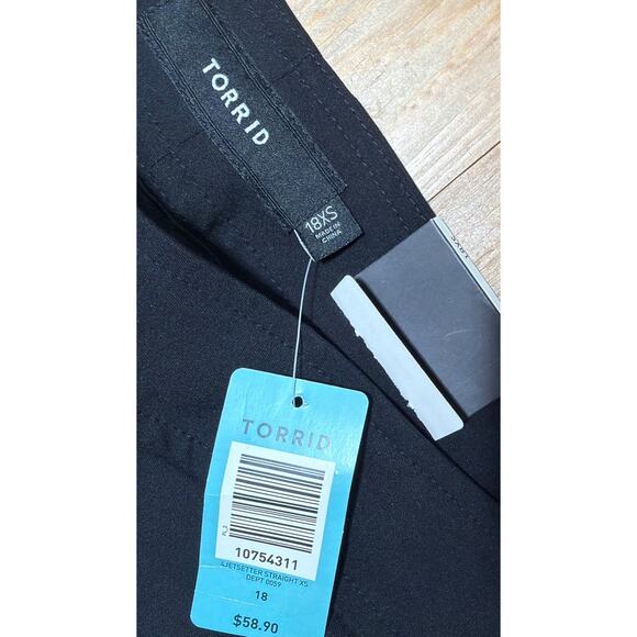 Torrid Dress Pants Womens 18 Black Rayon Stretch High-Rise Casual NWT - Picture 3 of 7